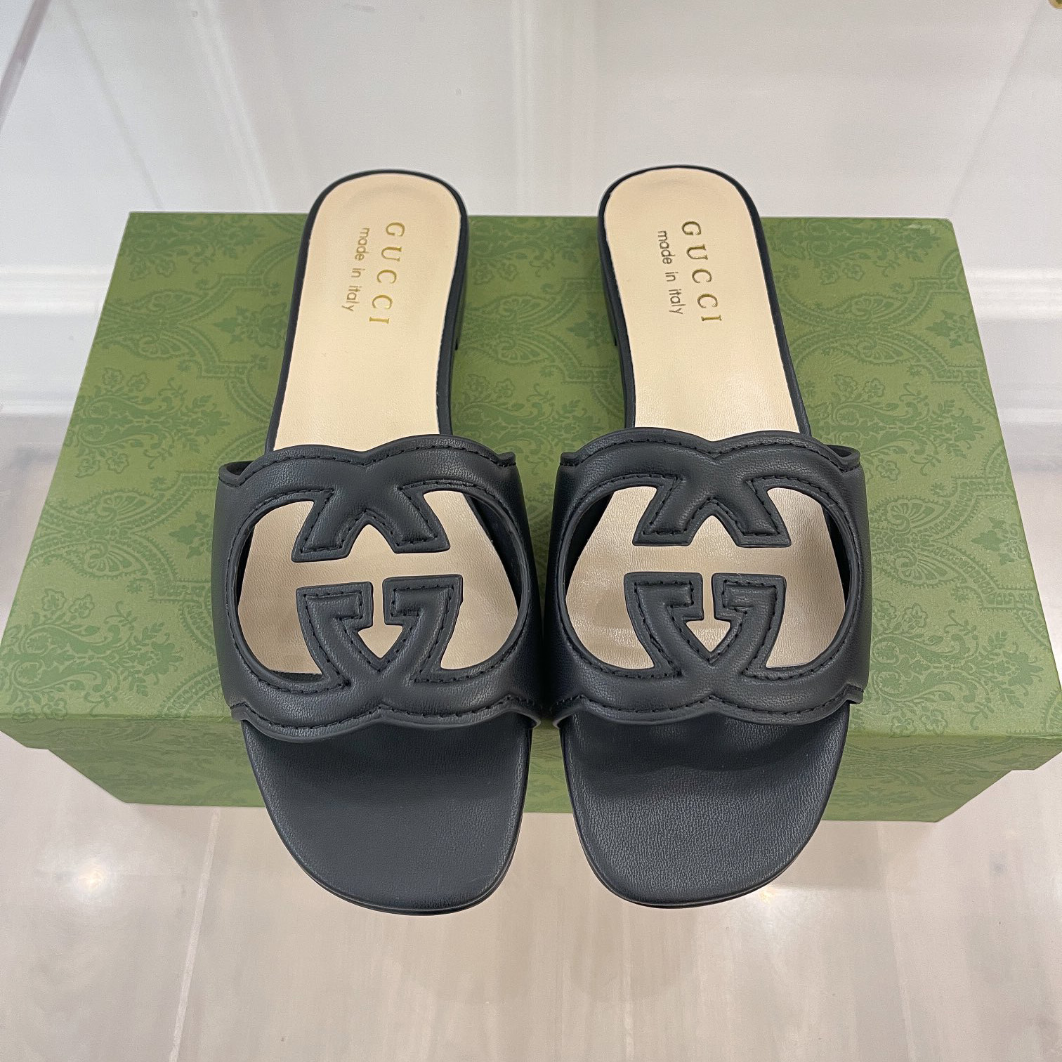 gucci gg cut out slides